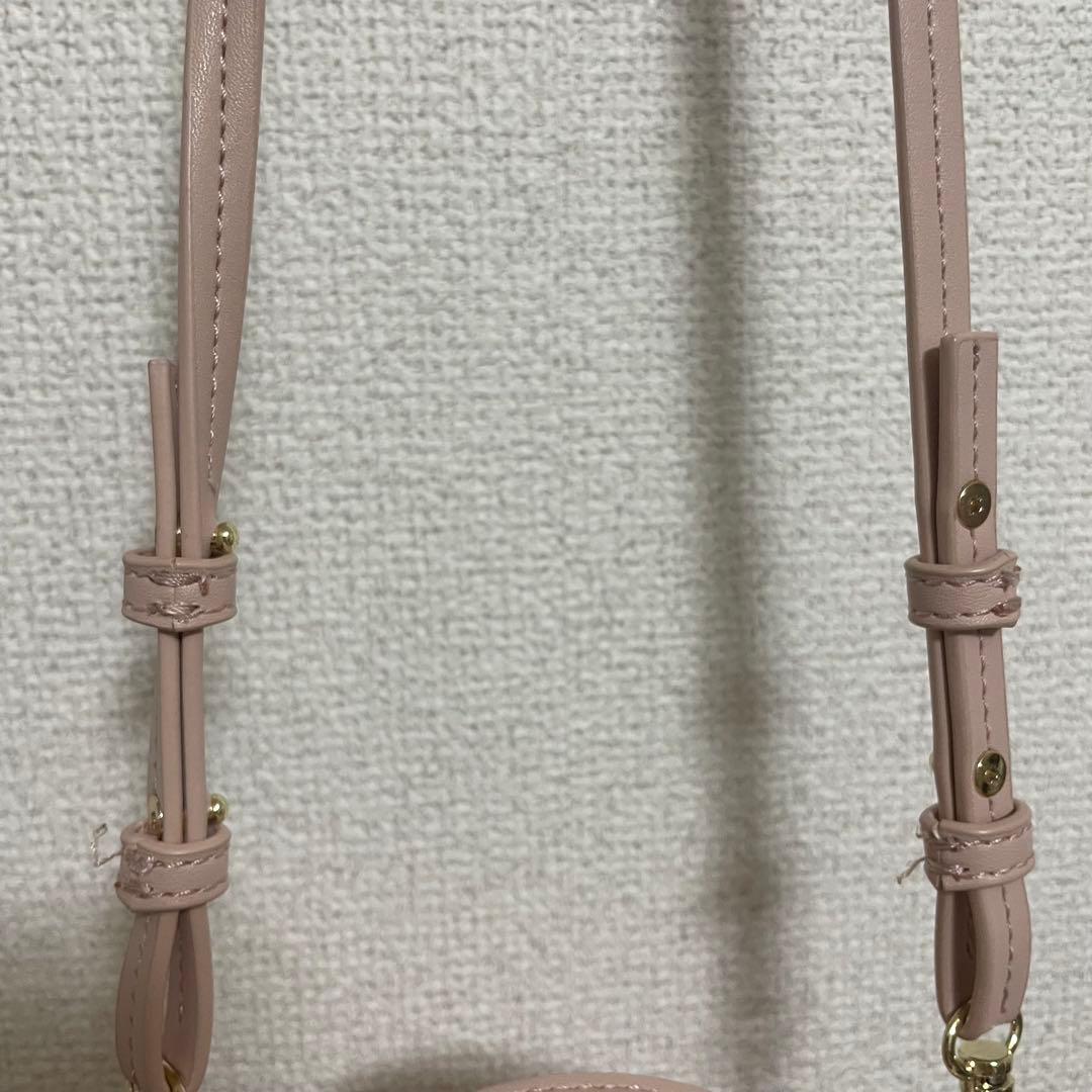 【リュタン】ビジュースタッズポシェット　ピンク