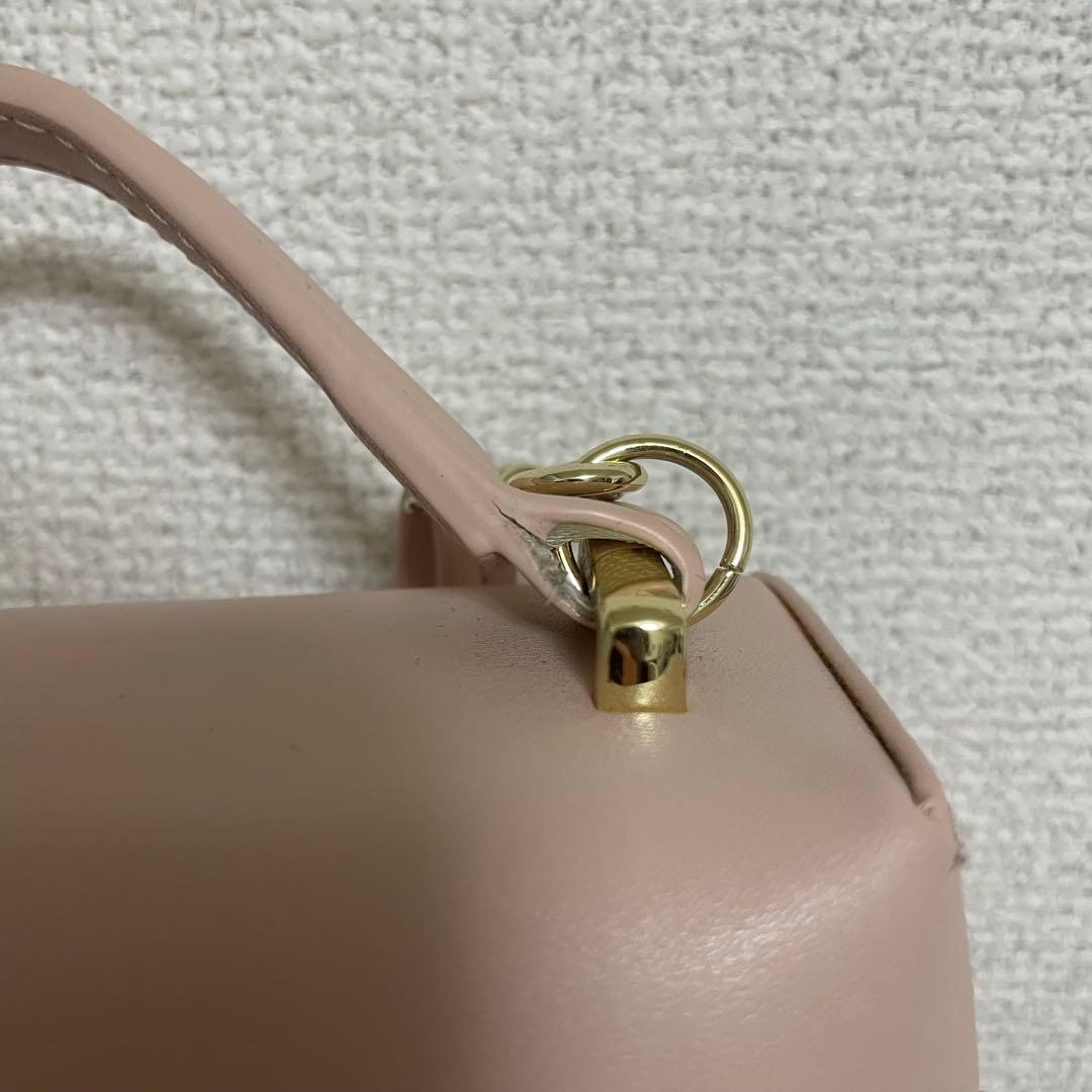 【リュタン】ビジュースタッズポシェット　ピンク