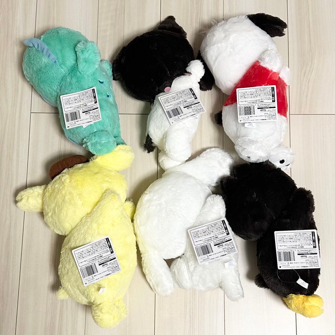 サンリオキャラクターズ　添い寝BIGぬいぐるみ　6個