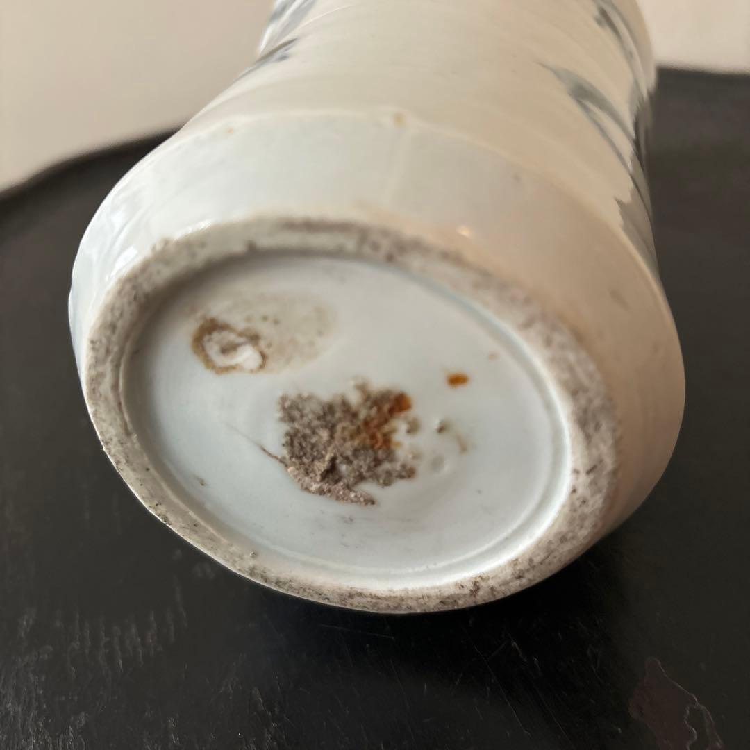 蝋燭徳利 古伊万里 油壷 酒器 花入 保命酒 骨董 岩谷焼 検;白洲正子 李