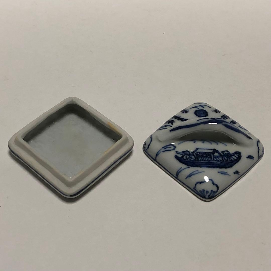 茶道具 九谷 須田菁華 染付 隅田川香合 青華 共箱 茶道 - メルカリ