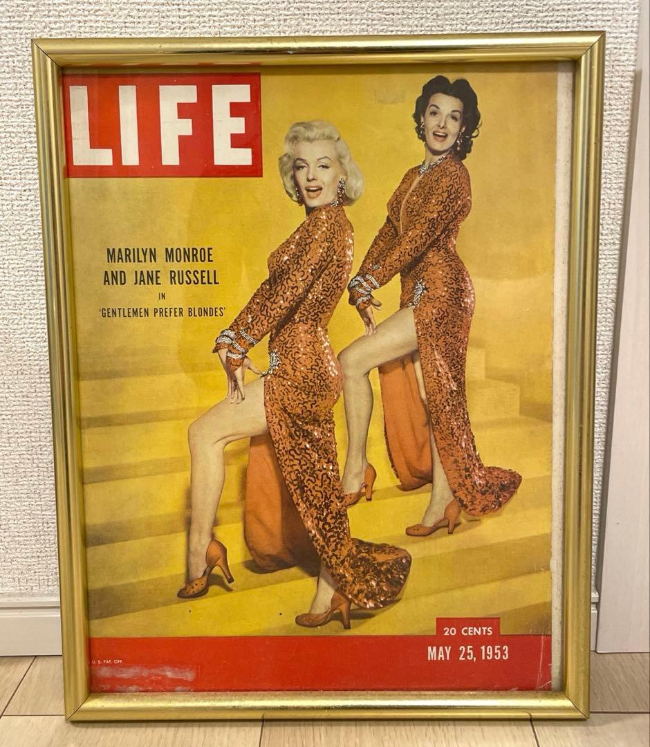 フレーム付】マリリン・モンローポスターアートLIFEマガジン表紙