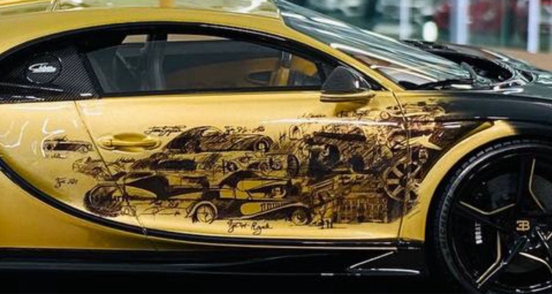 入手困難 HH モデル 1/18 ブガッティ シロン ゴールデンエラ ミニカー