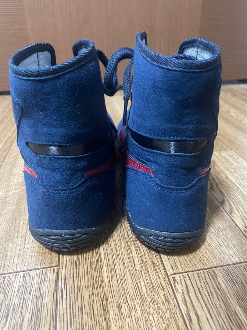 ASICS アシックス レスリングシューズ ネイビー/レッド ハイカット