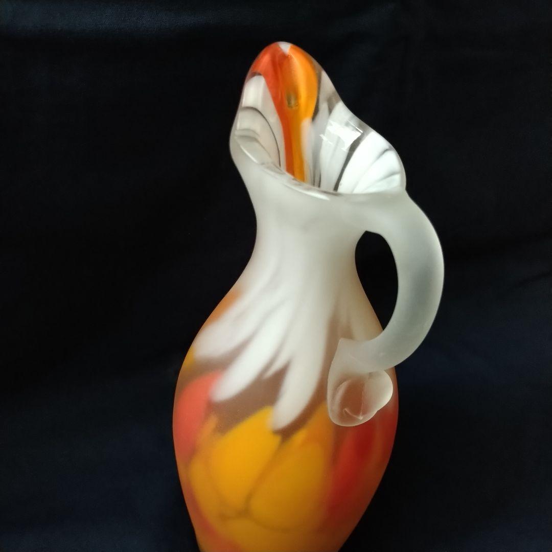 ✤文化勲章受章作家・藤田喬平作✤手吹『金彩花瓶』＊共箱入り