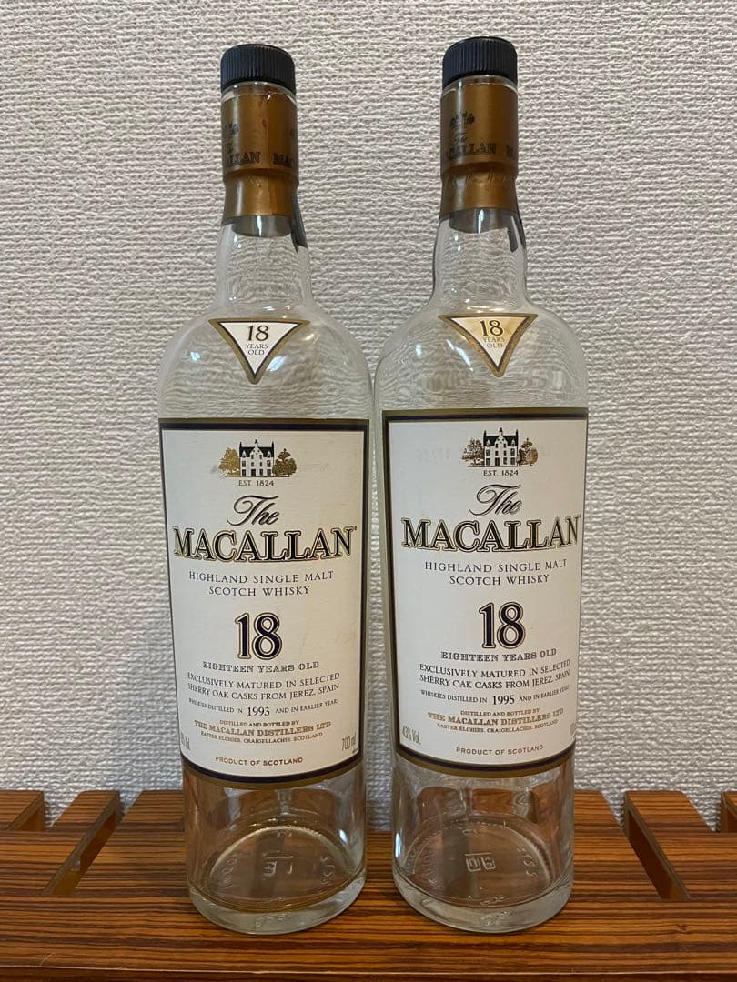 空瓶】The Macallan 18 Year 【旧瓶】