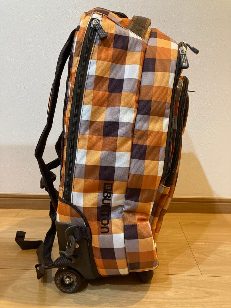 BURTON ローラーパックSS チェック柄 3wayキャリーバッグ 中古品