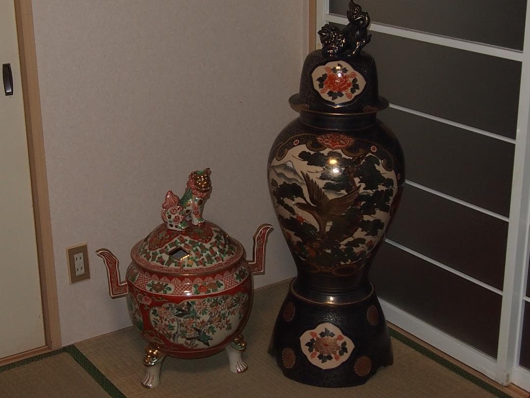 浜田庄司 柿釉きび文角瓶 人間国宝 民藝 R1408K3 人間国宝 濱田庄司