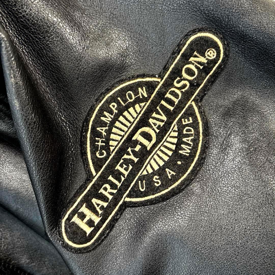 ハーレーダビットソン レザージャケット シングル ライダース ワッペン