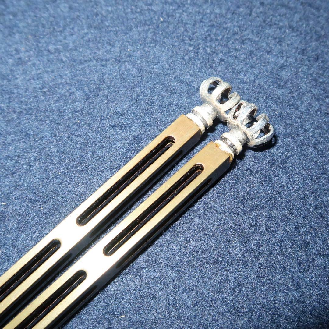 茶道具】木村清五郎作 菊頭四方透飾火箸 2025年最新】Yahoo