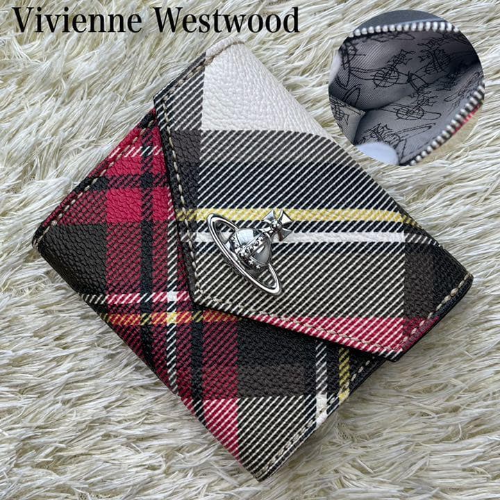 未使用保管品☆ヴィヴィアンウエストウッド 三つ折り財布 ダービー