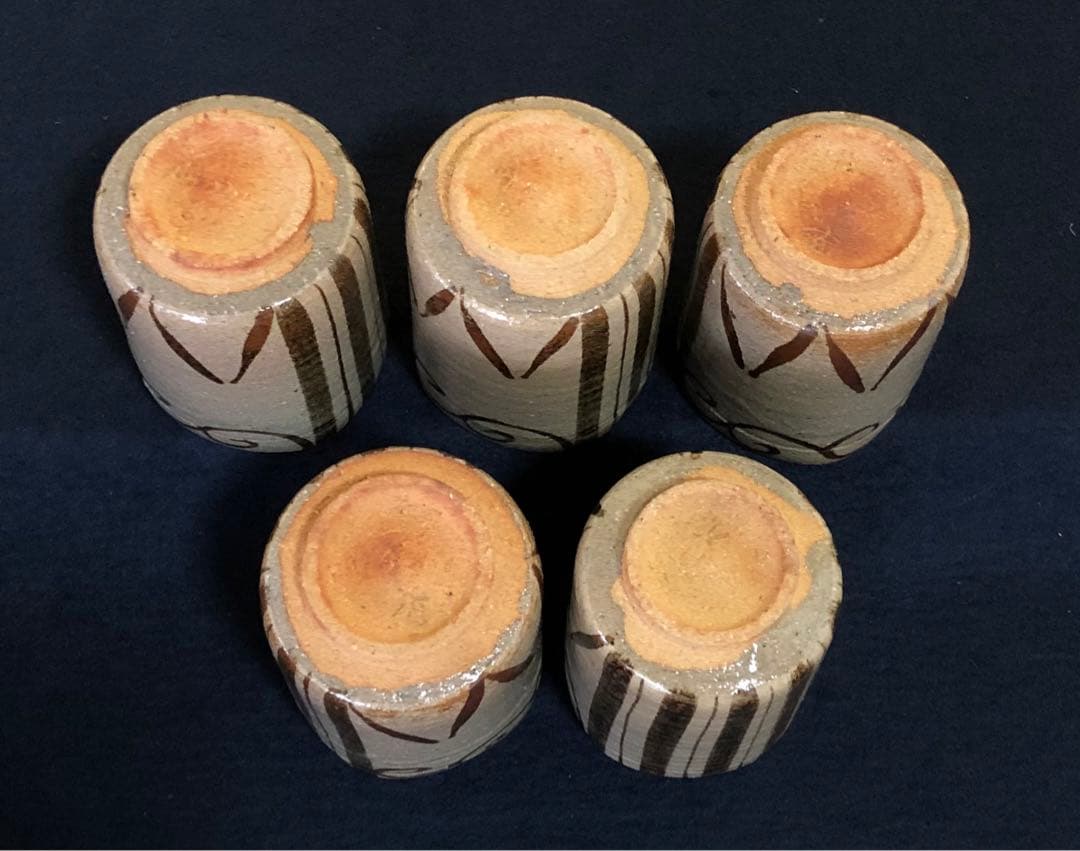 《R》絵唐津 湯呑5客 三玄窯 共箱　250922あ3