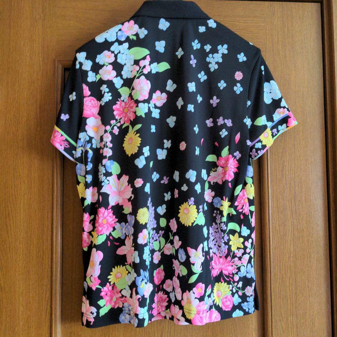 美品　LEONARD フラワープリント ポロシャツ サイズ44