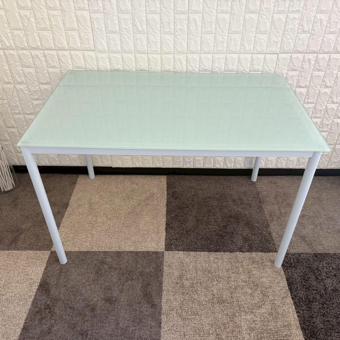 東京23区配送無料✨レイブン　4人掛けダイニングテーブルセット　ガラス　美品