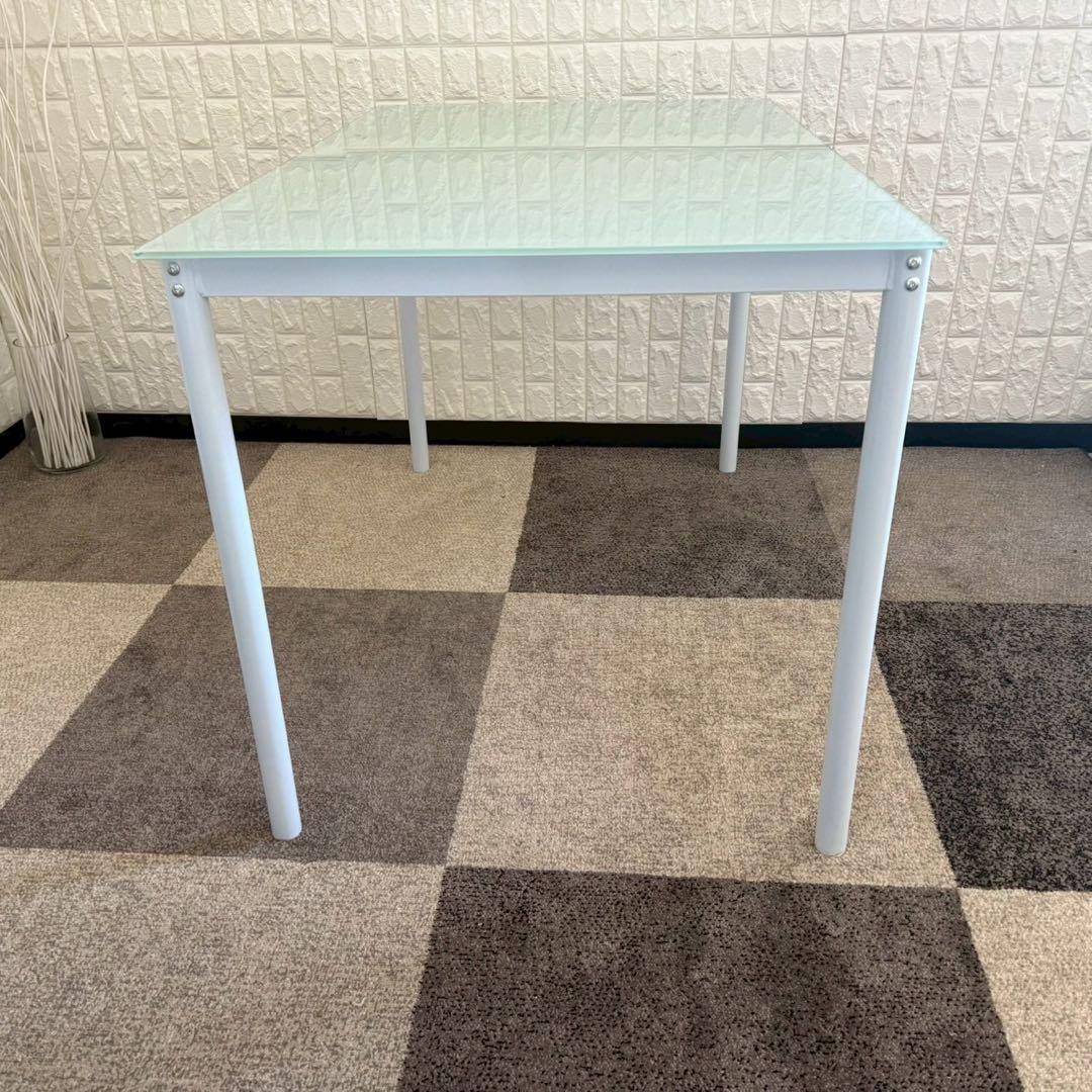 東京23区配送無料✨レイブン　4人掛けダイニングテーブルセット　ガラス　美品