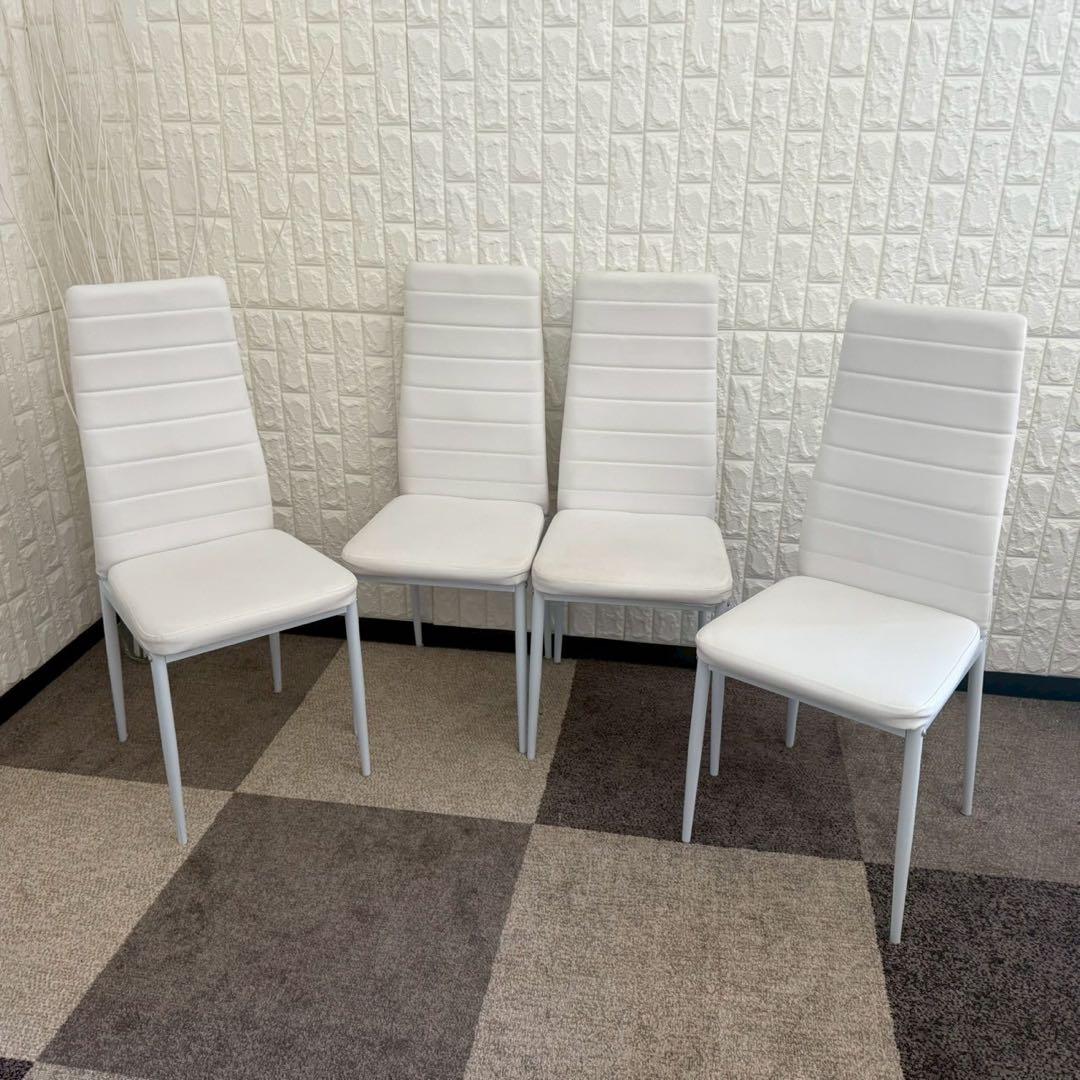 東京23区配送無料✨レイブン　4人掛けダイニングテーブルセット　ガラス　美品