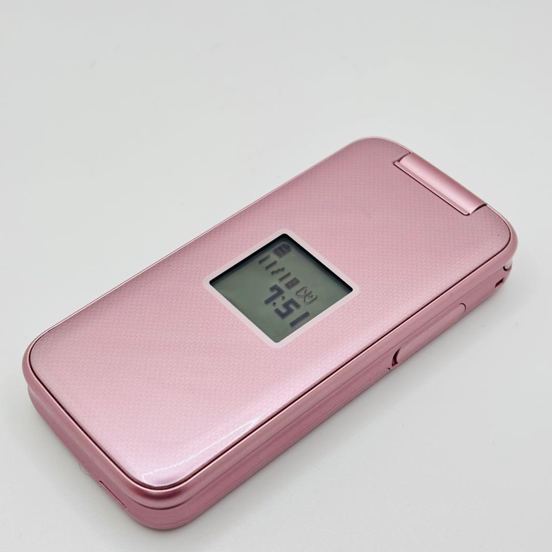 らくらくホン F-01M ドコモ ガラケー ピンク - メルカリ