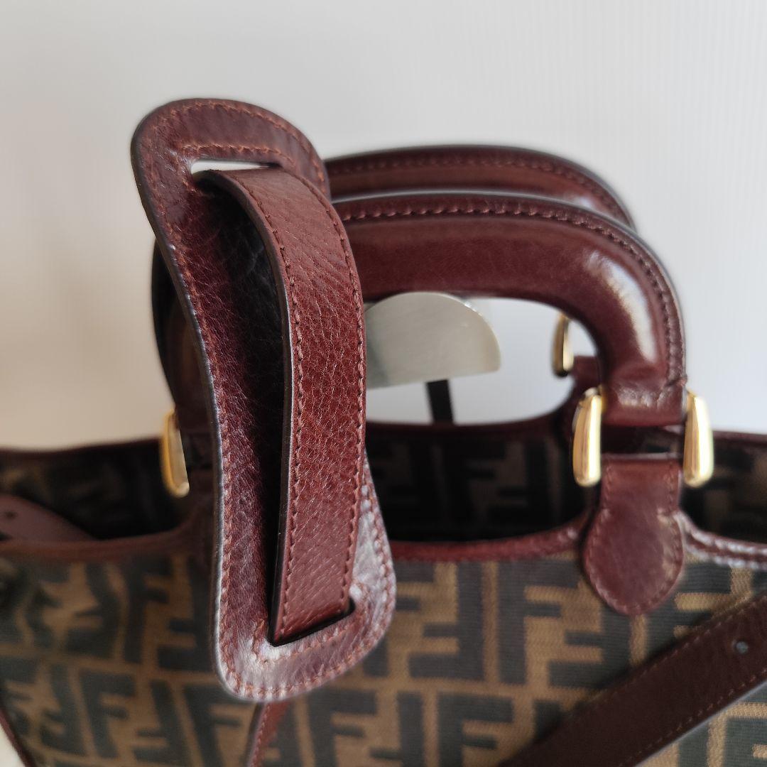 FENDI フェンディ ズッカ柄 2WAY バッグ シリアルカード付き 正規品