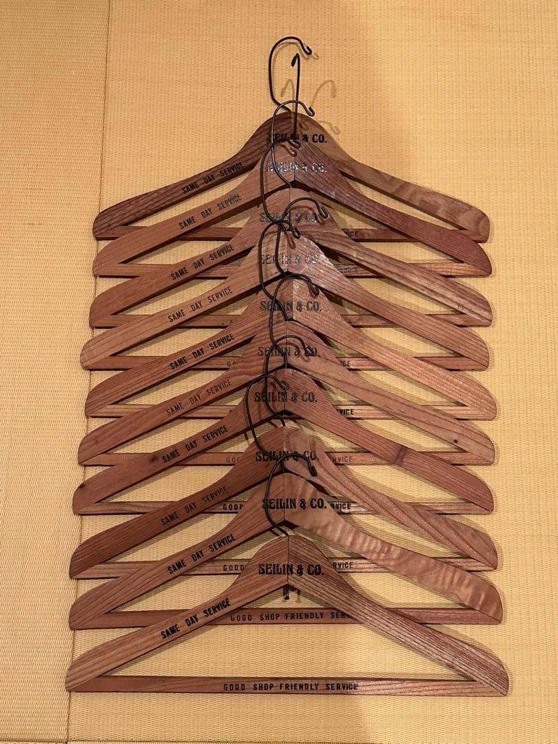 合計20本セット ハリウッドランチマーケット　木製ハンガー ブルーブルー