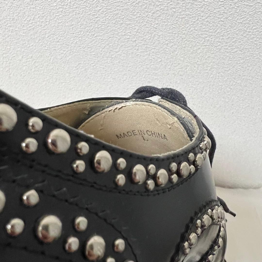 HBRRIS BROWN ハリスブラウン スタッズドレスシューズ