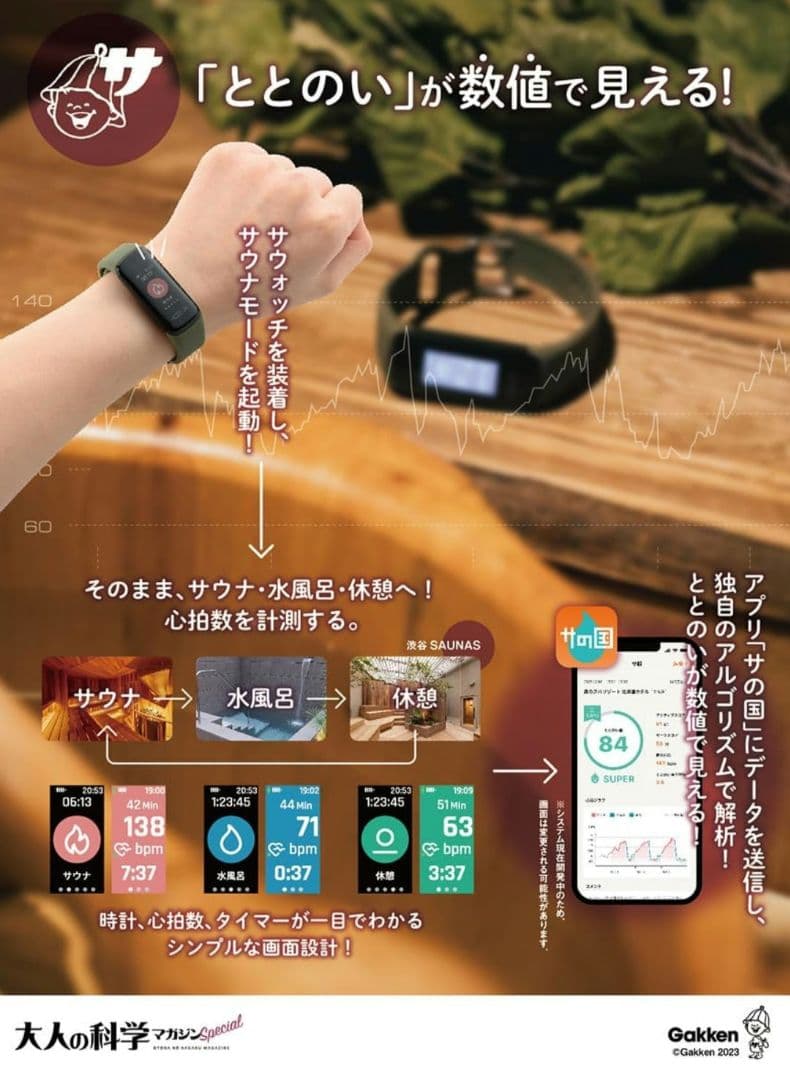 大人の科学マガジンspecialサウナウォッチ+アプリ