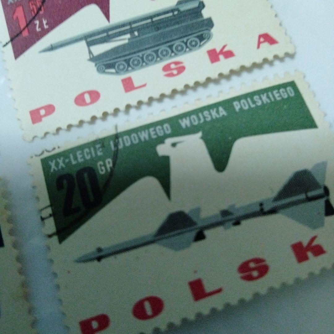 ミリタリー切手　冷戦時代　ポーランド人民軍創立20周年記念切手　T-62