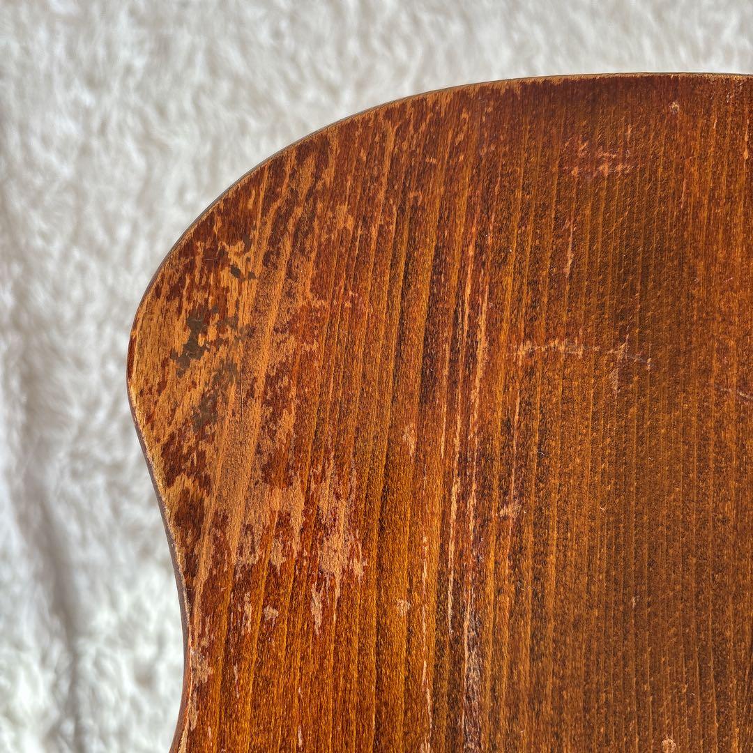 まつ様リクエスト品】飛騨産業 キツツキマーク スツール 座彫り