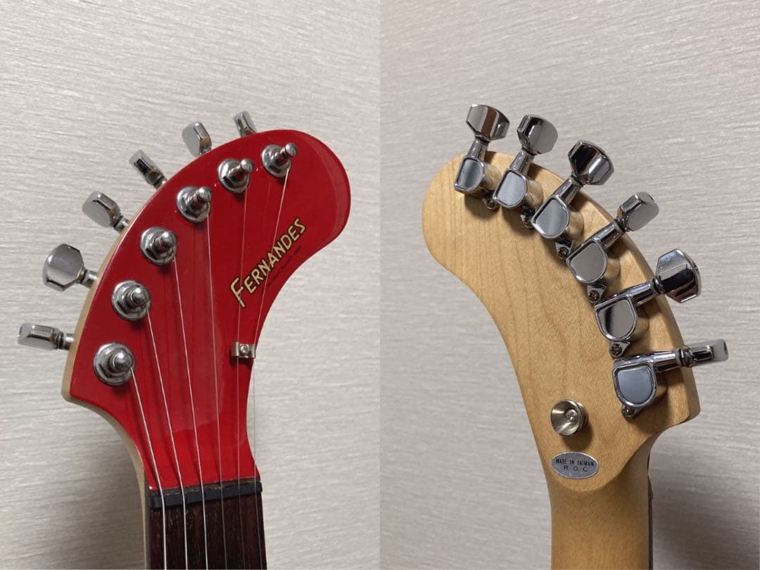 超美品 FERNANDES ZO-3 フェルナンデス 赤 レッド 弦新品