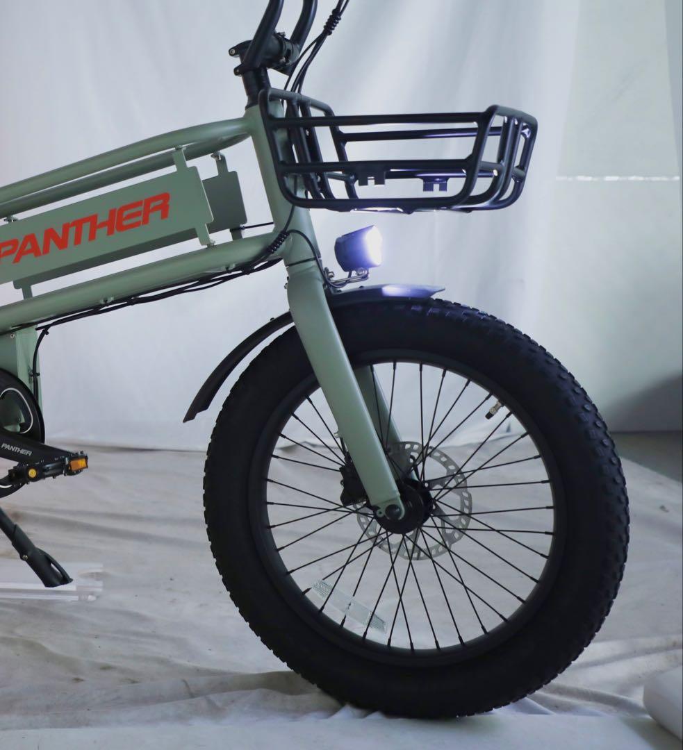 【新品】PANTHER 電動アシスト自転車 20インチ ファットタイヤ キャリア