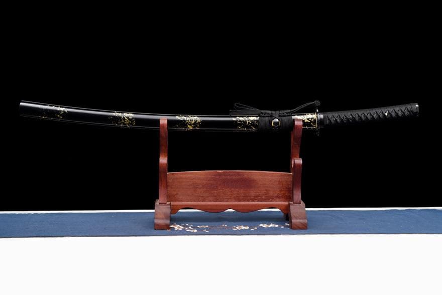 焼刃の侍『黒山の老妖』 日本刀 模造刀 居合刀 武士道 武蔵 鑑賞用 手鍛造打