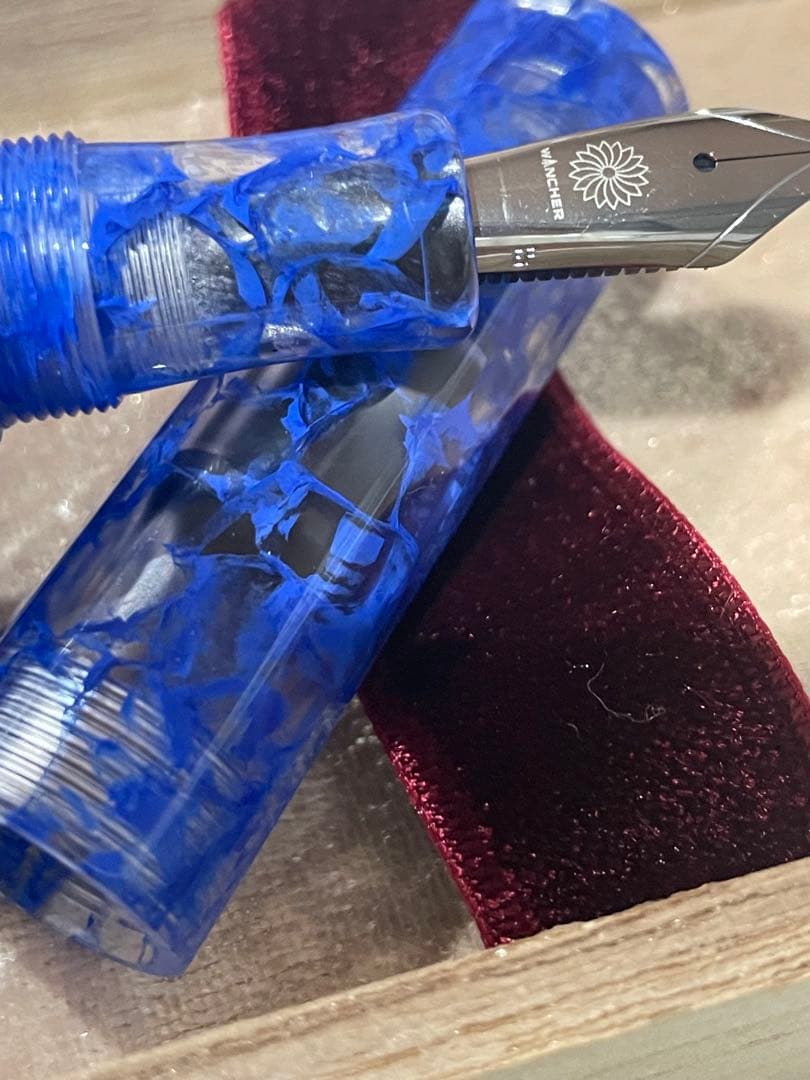 カレイド万年筆・ブルーマーブル・風雲 Amazon | WANCHER 万年筆