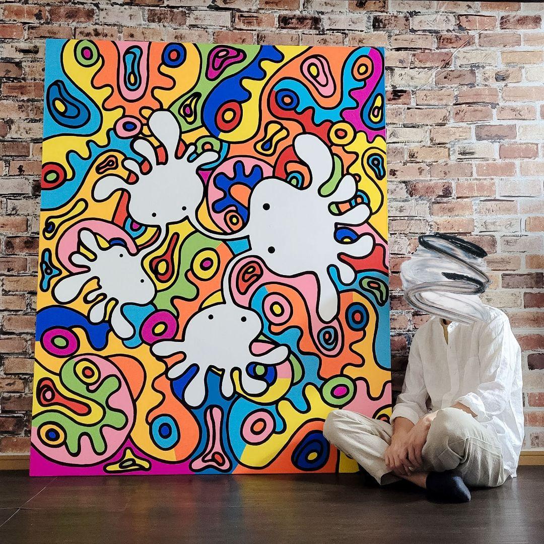 ★鈴木哲也★F100(1620×1300mm)アクリル原画★送料無料#0062 ☆鈴木哲也☆F100(1620×1300mm)アクリル原画☆送料無料#0062