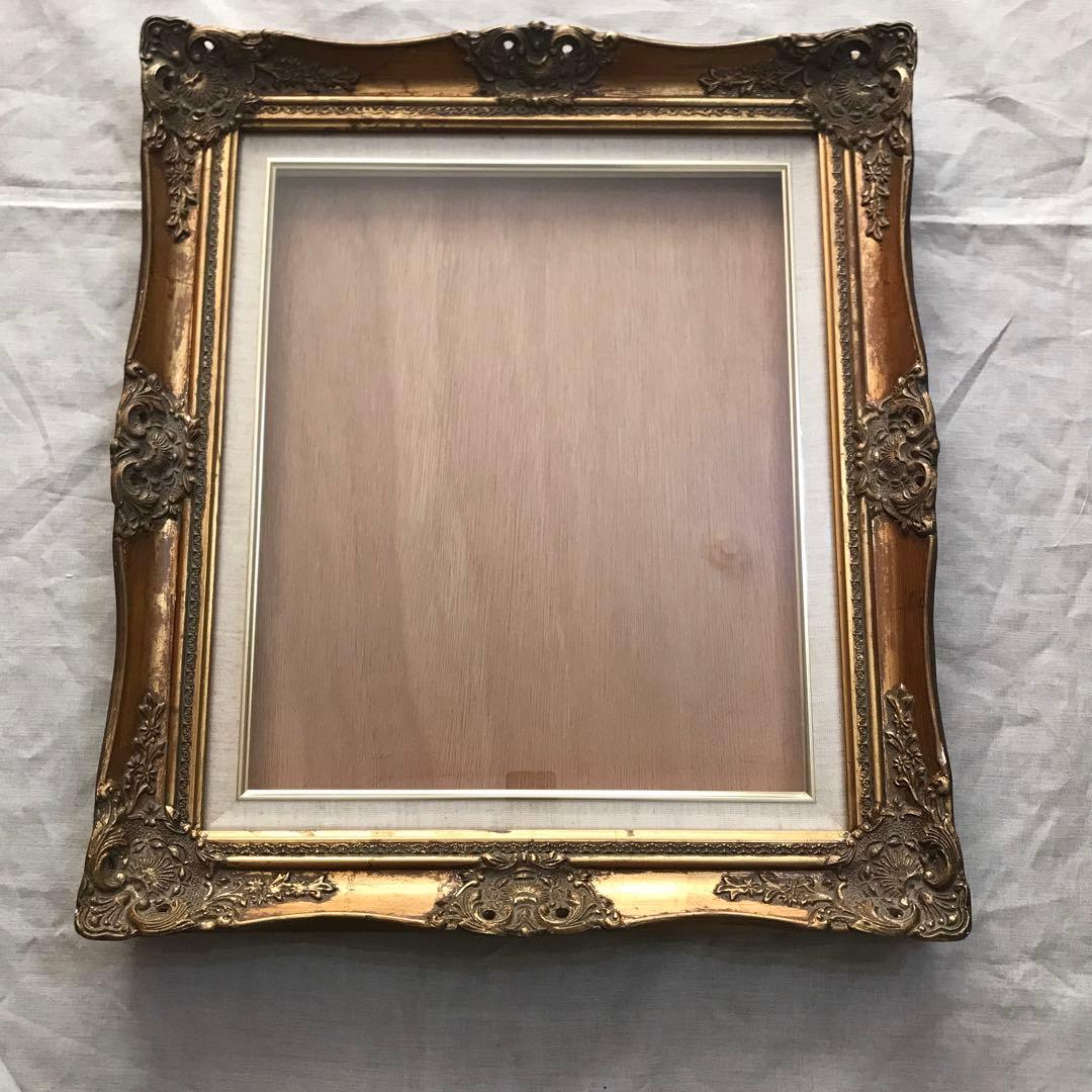 F8 油彩額縁 アンティーク ゴールド - メルカリ