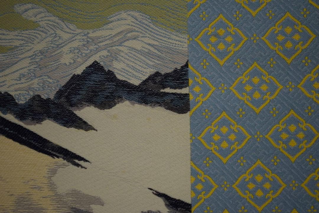 複製/横山大観/正気放光/刺繍画/桐共箱付/布袋屋掛軸HJ-379