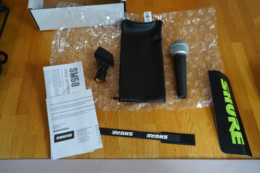 SHURE SM58 マイク アーム ケーブルセット