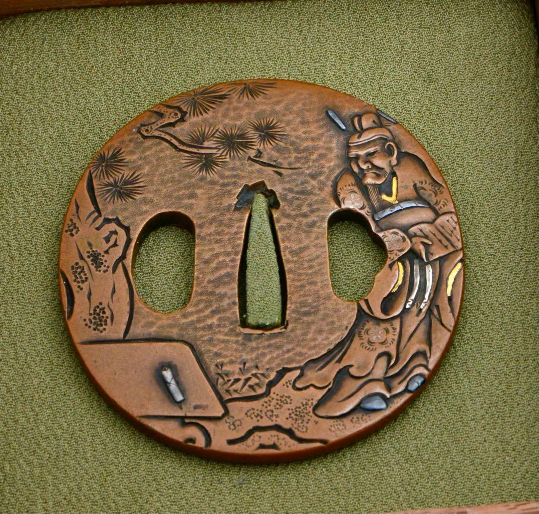 杉浦乗意　鍔　江戸時代