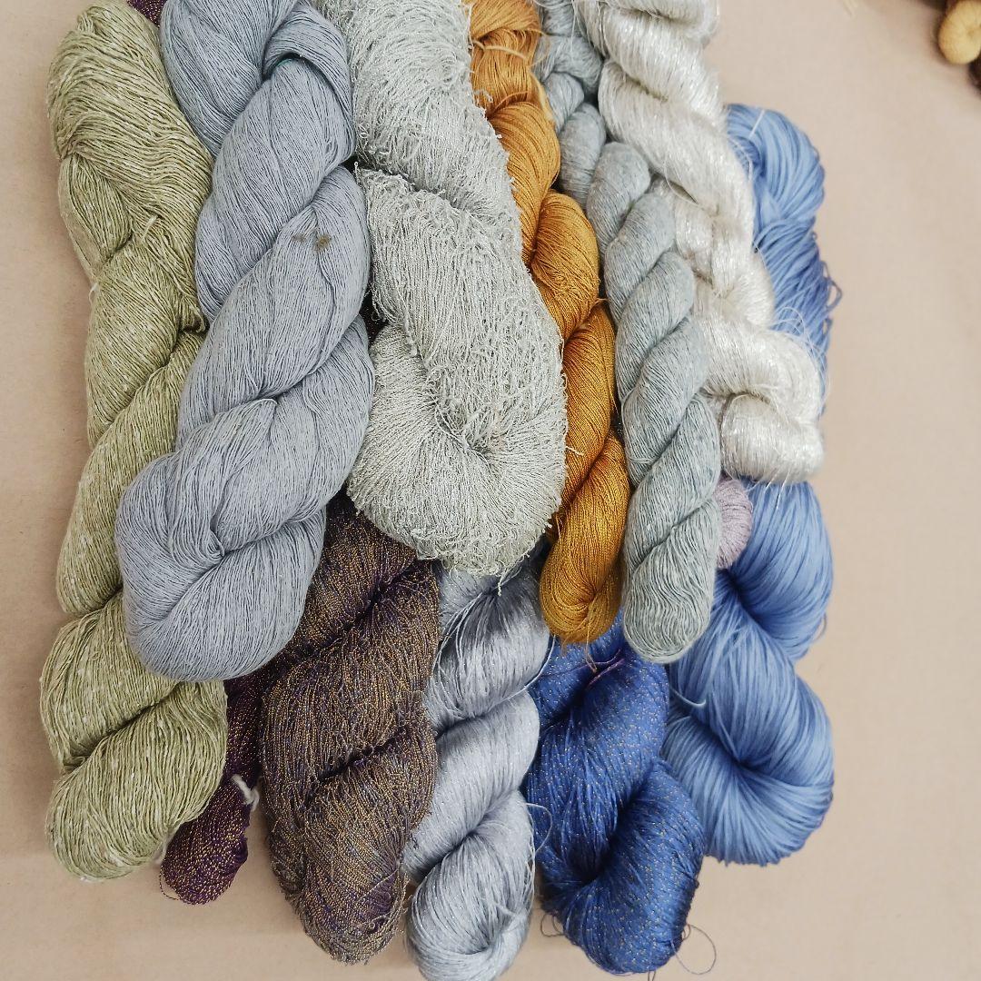 織物、組紐、刺繍、絹糸セット341