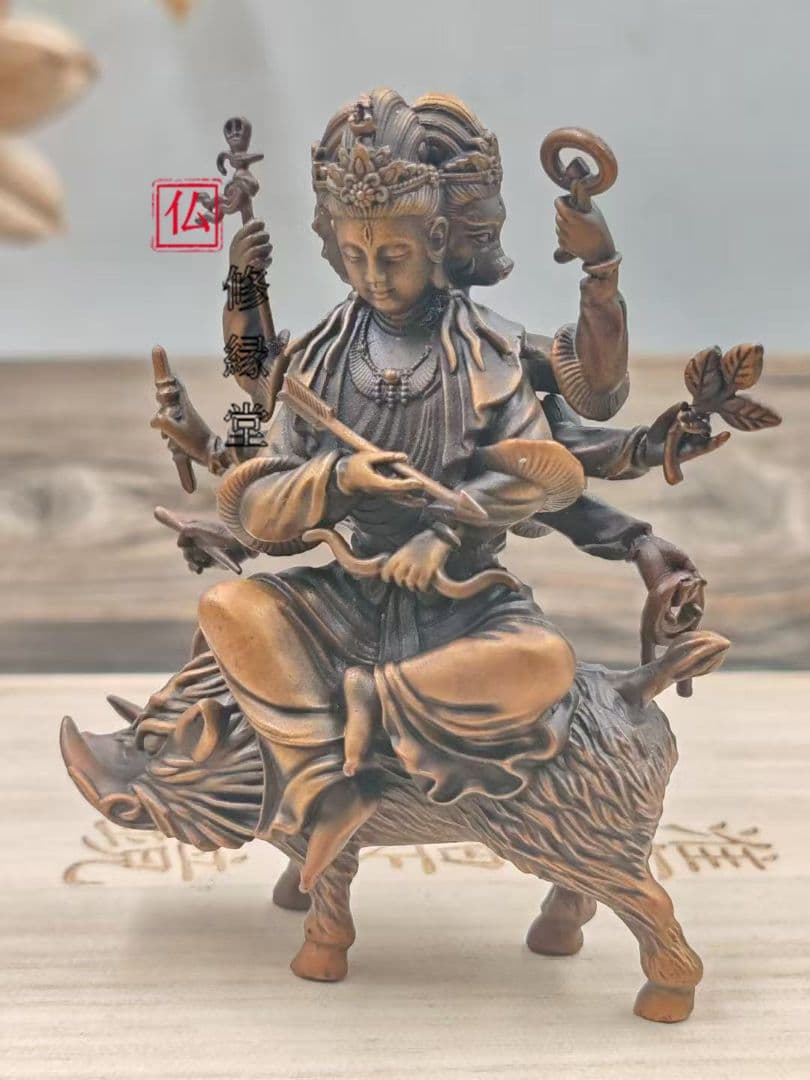 修縁堂】摩利支天 菩薩様 青銅着色 密教法具 - メルカリ