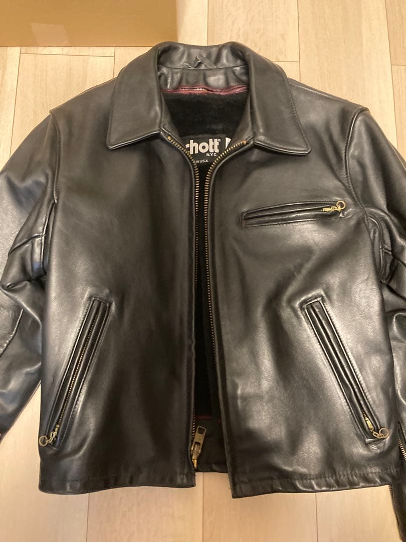 ゆうこりん様専用【極美品】Schott 643Eレザージャケット38 - メルカリ