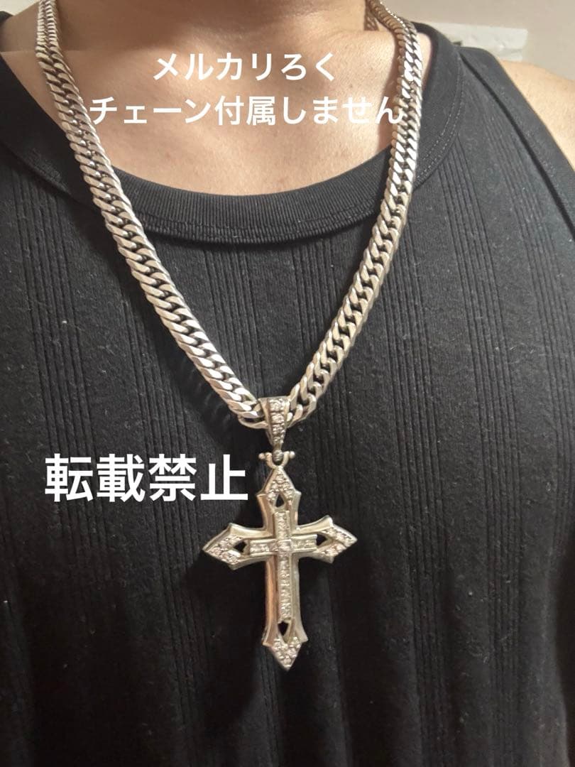 AVALANCHEシルバー925 ネックレス クロストップ ジーザス b-boy