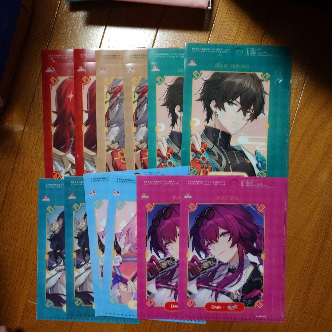 森永製菓 崩壊：スターレイル クリアファイル 全6種類×2セット（計12点