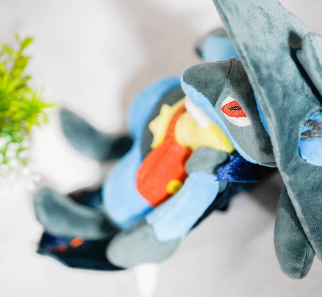 ハロウィンルカリオ　ぬいぐるみ　大きい　3０ｃｍ　リボン袋付【現物撮影】