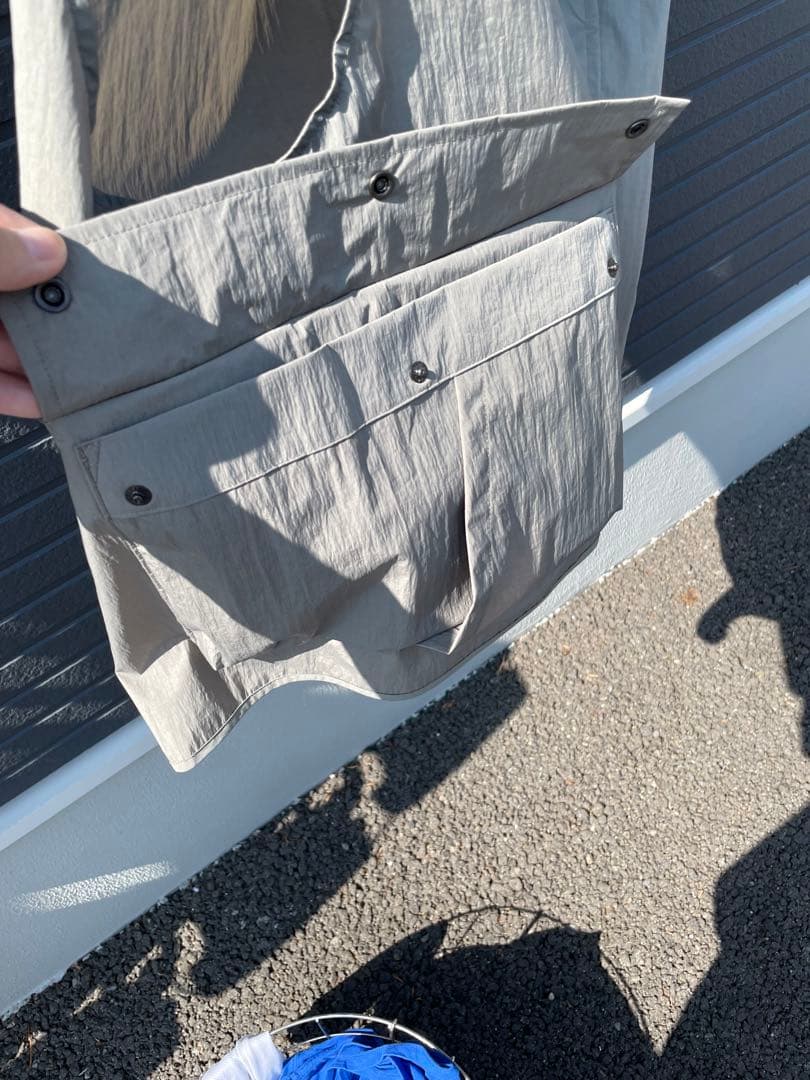 STILL BY HAND ナイロンスナップボタンベスト