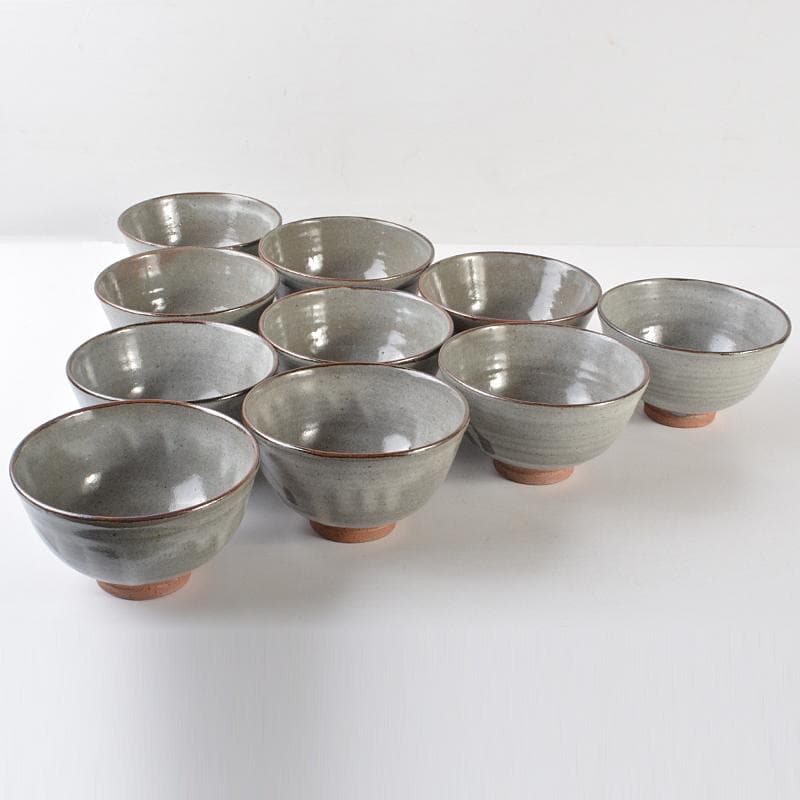 茶道具　菰山窯　宮田豊造　絵唐津　数茶碗　十客　共箱　M　R6406B