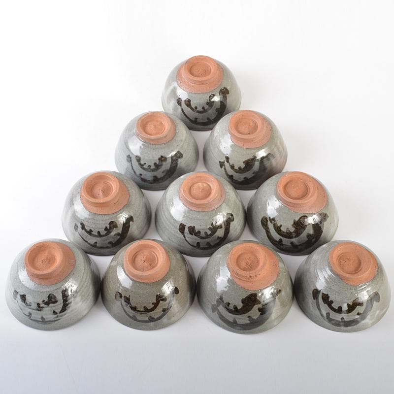 茶道具　菰山窯　宮田豊造　絵唐津　数茶碗　十客　共箱　M　R6406B