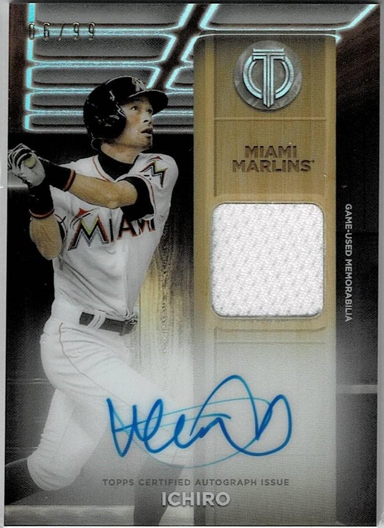 イチローカード 直筆サインジャージカード メジャーリーグ イチロー 21