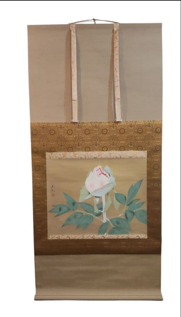 81*Z301絵画 日本画掛軸 奥村土牛 茶掛け 骨董 骨董品