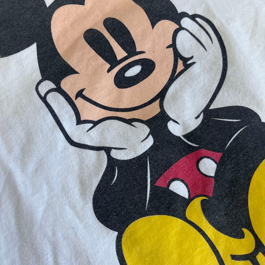 最初期】お座りミッキー 90s ディズニー mickey Tシャツ