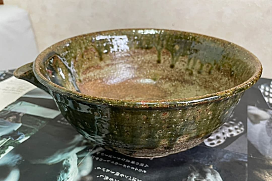 大嶺實清氏 緑釉大鉢