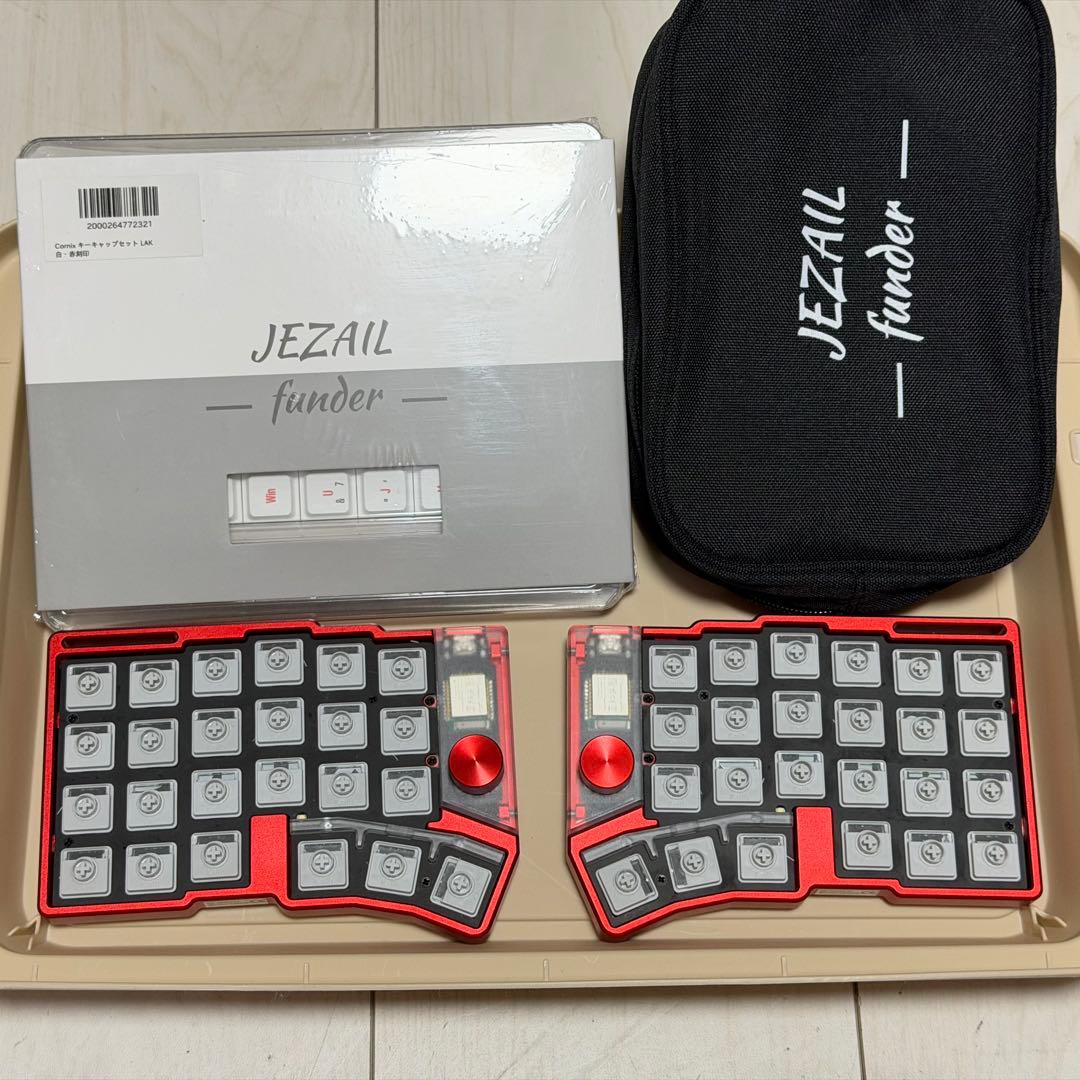 Cornix LP レッド 無線 分割 キーボード 静音 スイッチ - メルカリ